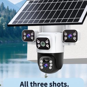 eseecloud 12mp 4k 2 lenses 3 screen 4g solar ptz 4g camera