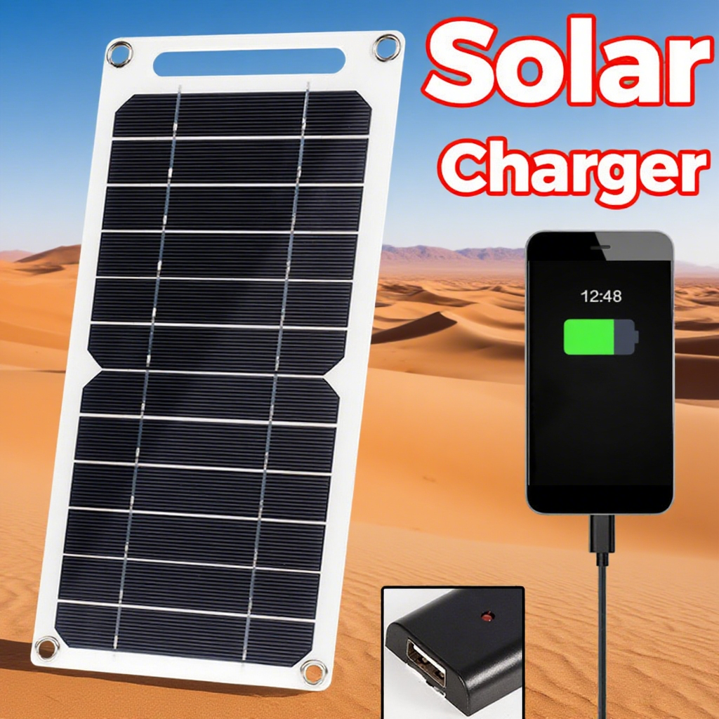 ultra portable 2w 5v solar panel charger – usb emergency power for phones & gadgets ultra portable 2w 5v solar panel charger – usb emergency power for phones & gadgets